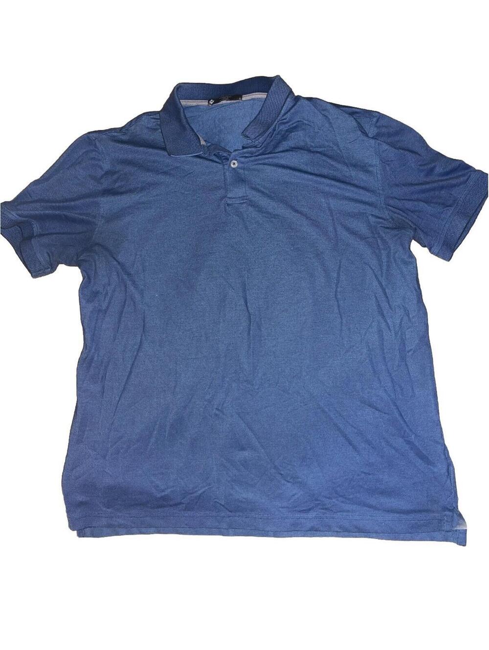 Member's Mark Short Sleeve Polo Shirt Men's Size L Blue